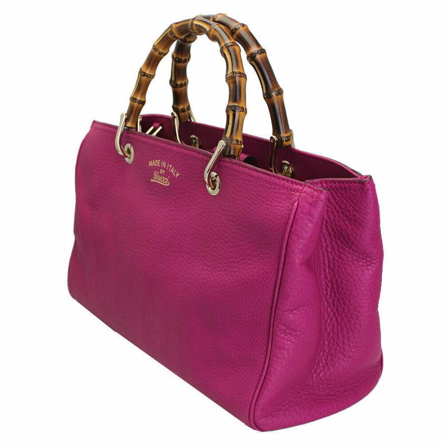 GUCCI 中古 美品 グッチ 2WAYハンド/ショルダーバッグ バンブー