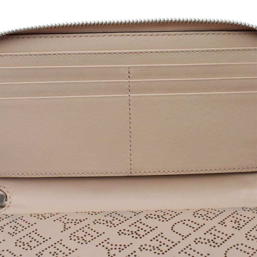 BURBERRY ラウンドファスナー ロゴ パンチング レザー ペールピンク BURBERRY バーバリー 財布 レディース 40789551 ラウンド
