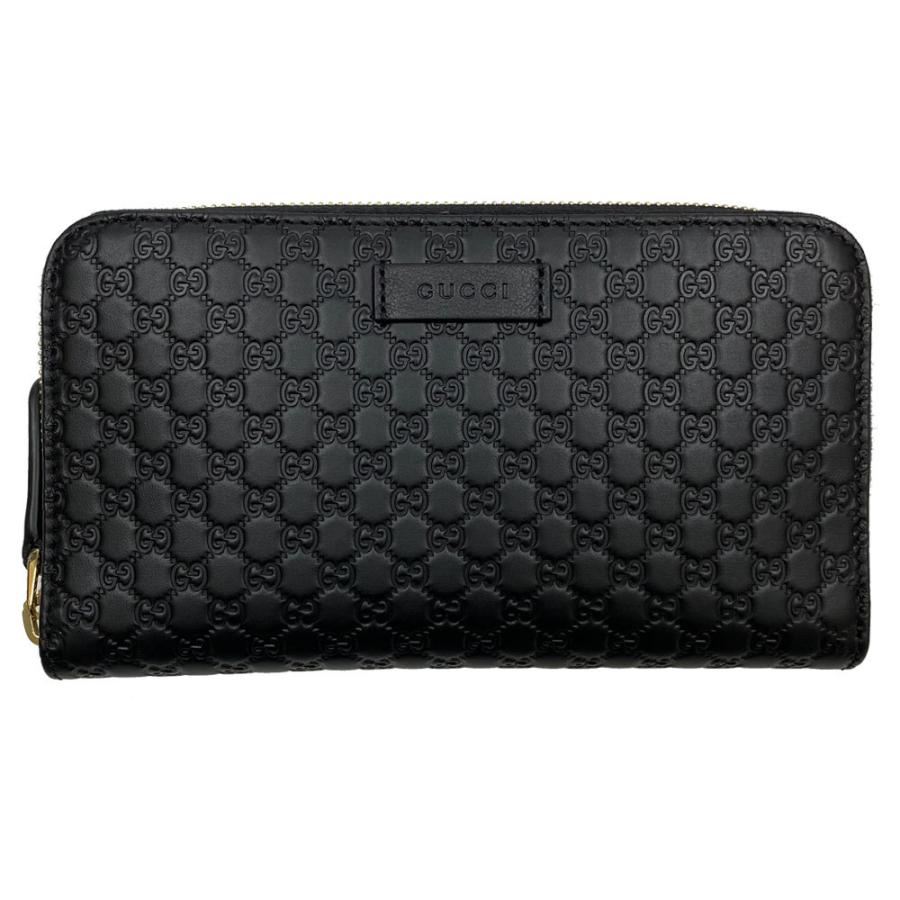 ◇グッチ◇マイクログッチシマ/ラウンドファスナー/レザー/長財布/449391 GUCCI グッチ 財布 レディース 449391 ラウンドファスナー長財布