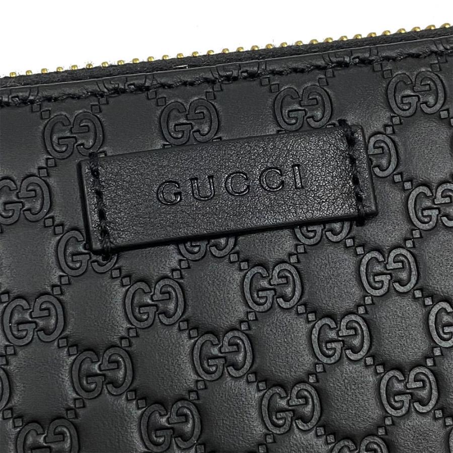 グッチ 財布 レディース 449391 GUCCI ラウンドファスナー長財布 マイクログッチシマレザー ブラック アウトレット 449391 BMJ1G 1000 :449391-BMJ1G