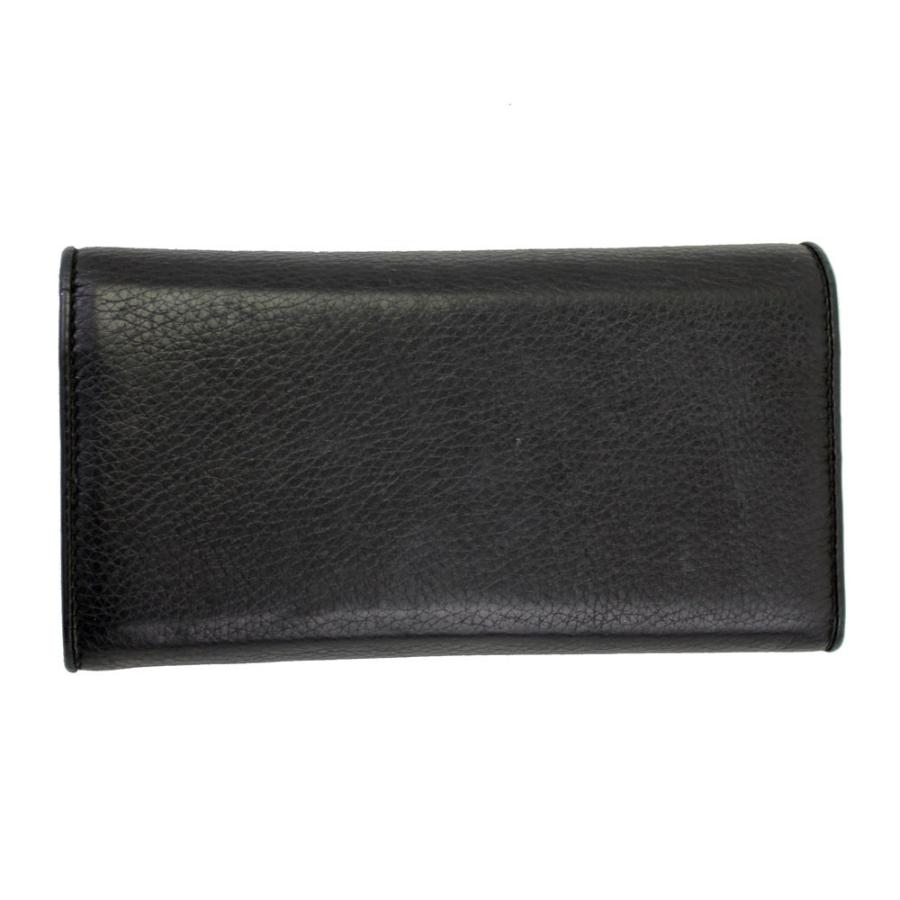 GUCCI グッチ 長財布 レザー ブラック コンチネンタルウォレット