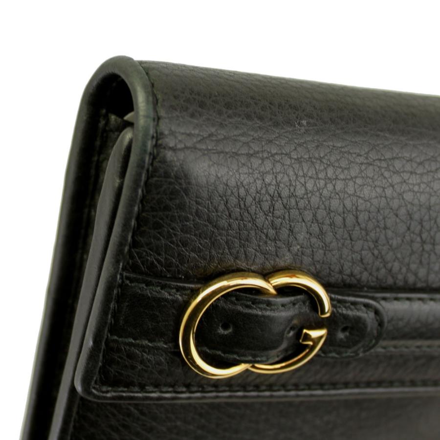 GUCCI（グッチ） 長財布 レザー ブラック コンチネンタルウォレット