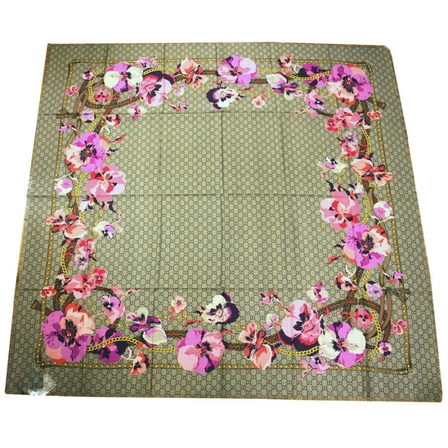 ■未使用■ GUCCI グッチフラワー 花柄 スカーフ ストール ショール 楽天市場】【中古】【良い】 GUCCI グッチ LE LEGGENDE スカーフ