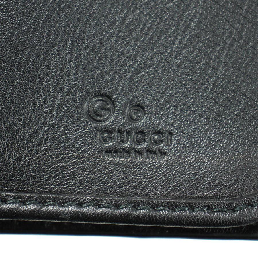 グッチ 財布 メンズ 544479 GUCCI 長財布 マイクログッチシマレザー ブラック アウトレット 544479 BMJ1N 1000｜goguysshop｜04