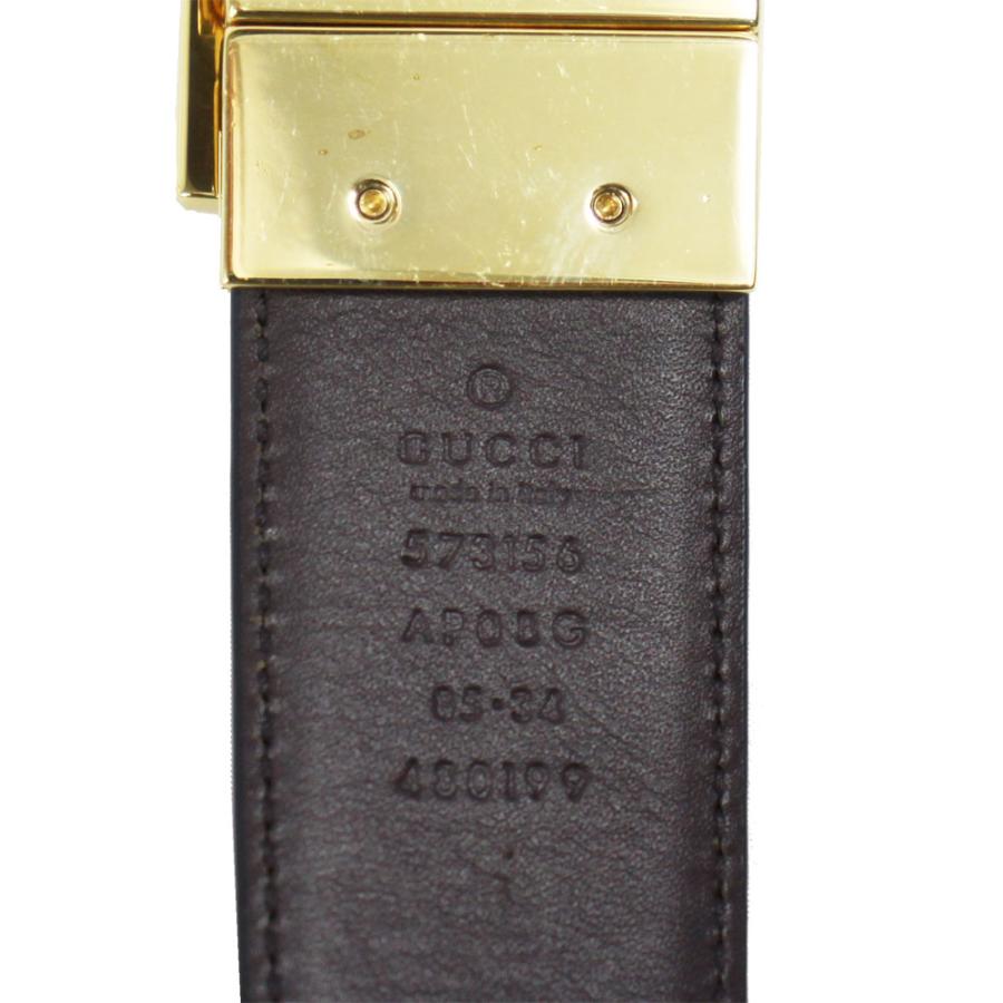 GUCCI グッチ ベルト メンズ リバーシブルベルト ブラック