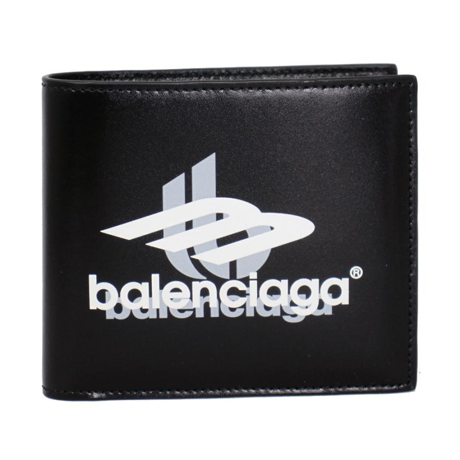 BALENCIAGA ロゴプリント 二つ折り財布　バレンシアガ BALENCIAGA（バレンシアガ） 財布 メンズ 二つ折り財布 ロゴプリント