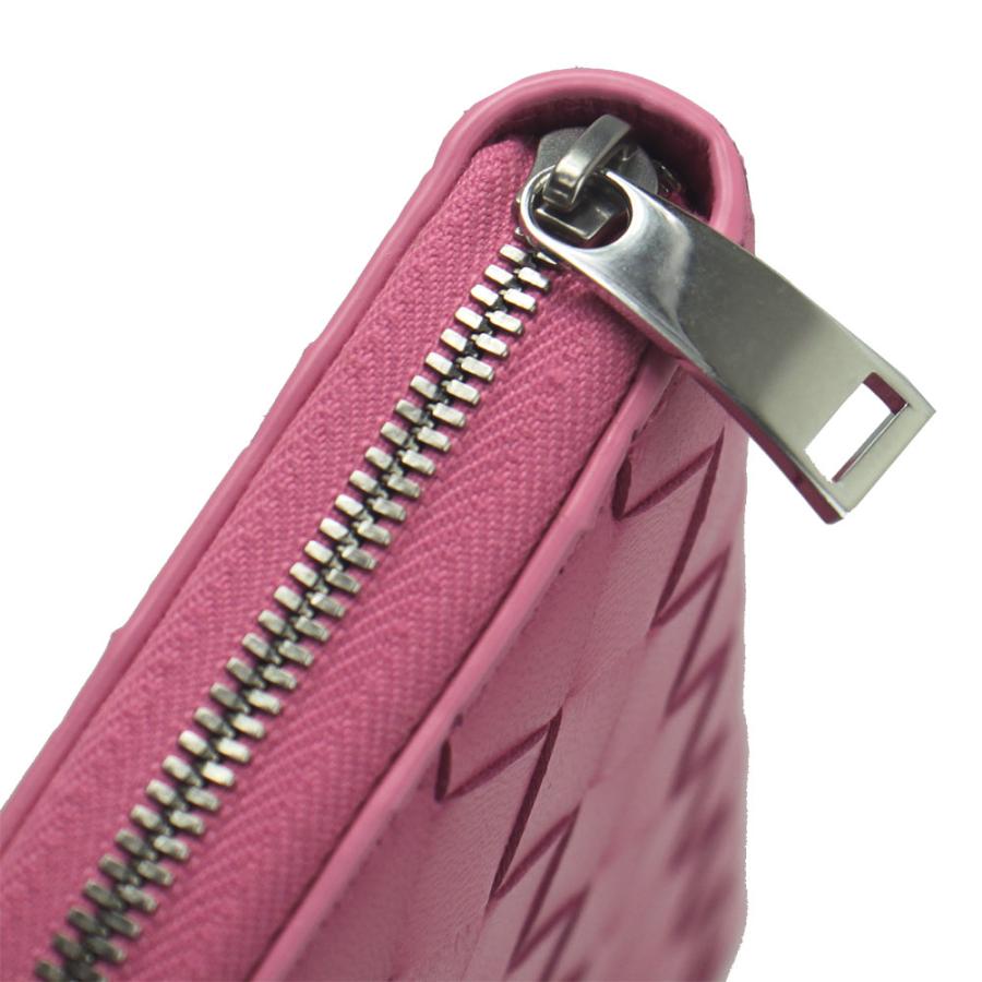 BOTTEGA ボッテガヴェネタ 財布 イントレチャート ファスナー ピンク