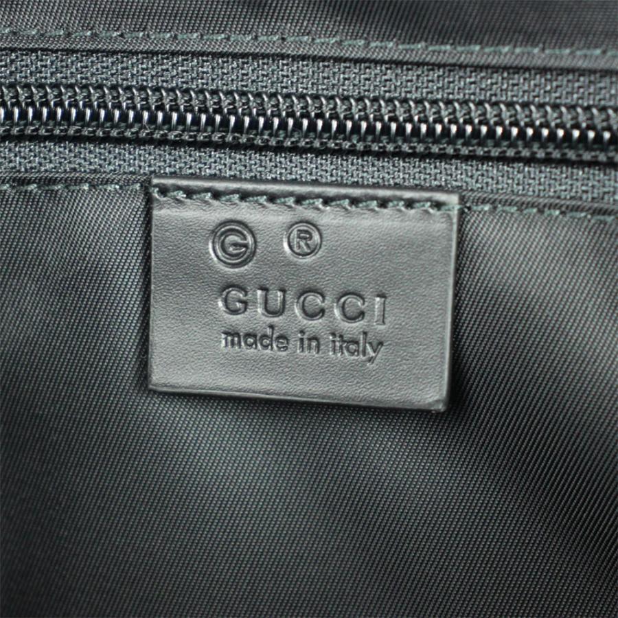 グッチ GUCCI 2WAY トート/ショルダーバッグ ウェビングライン キャンバス ブラック アウトレット 619751 KWT7N 1060｜goguysshop｜06