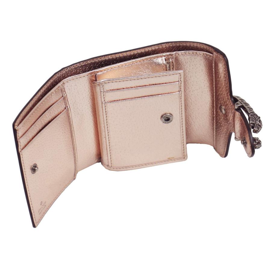 GUCCI グッチ 財布 レディース 三つ折り財布 ディオニュソス レザー