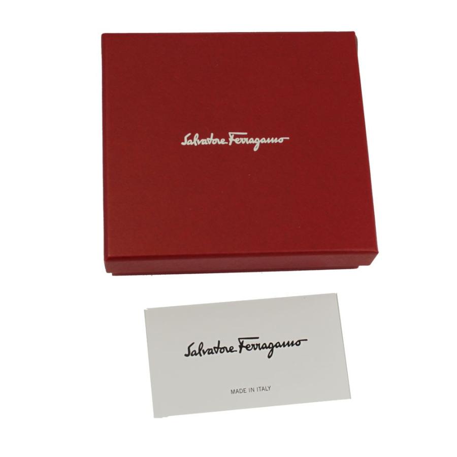 FERRAGAMO（フェラガモ） 二つ折り札入れ 財布 メンズ レザー ブラック