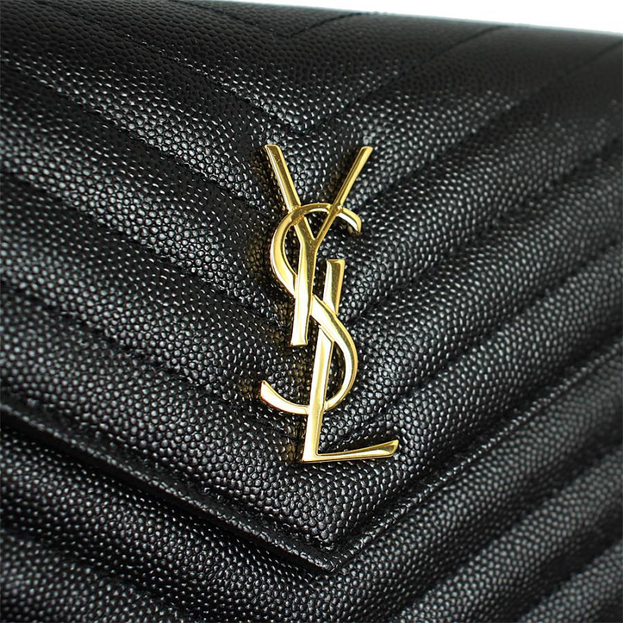 サンローラン バッグ レディース SAINT LAURENT チェーンショルダー チェーンウォレット 2WAY レザー ブラック 695108 BOW01 1000｜goguysshop｜03