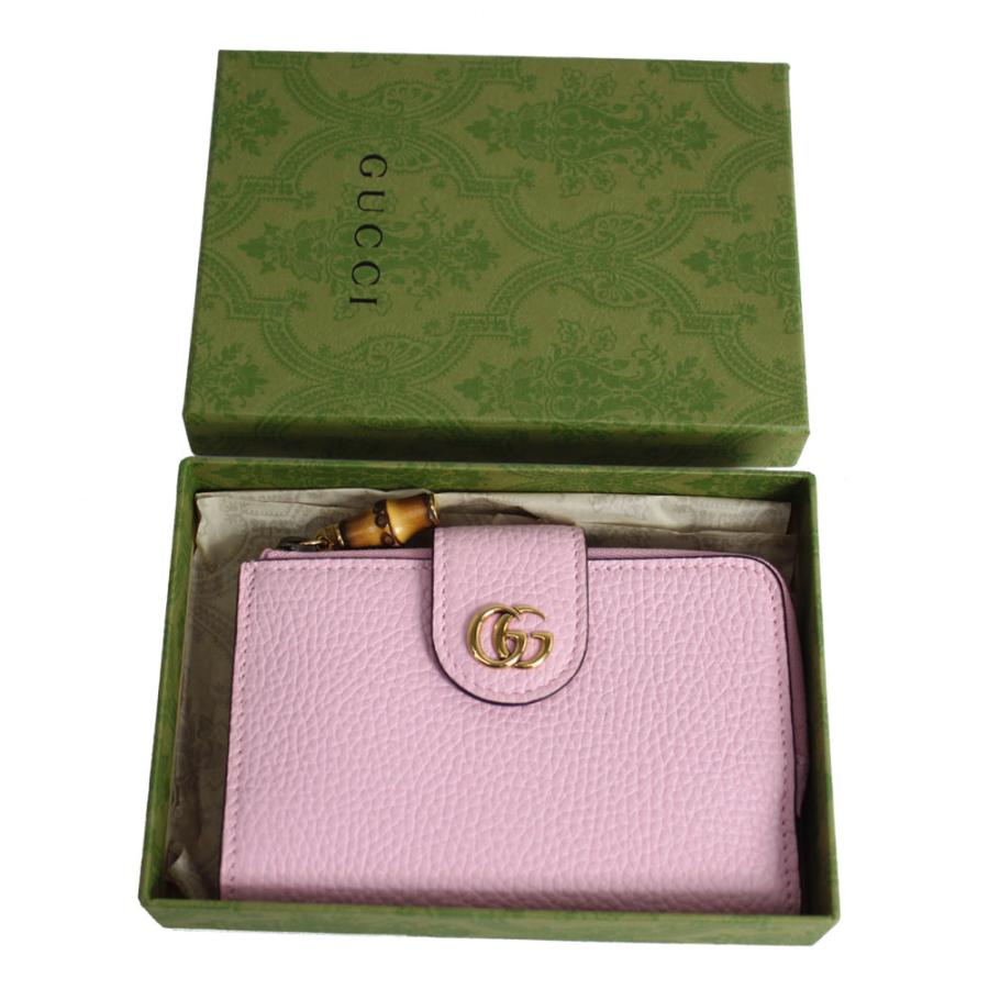 GUCCI グッチ 財布 レディース 二つ折り財布 バンブー付き