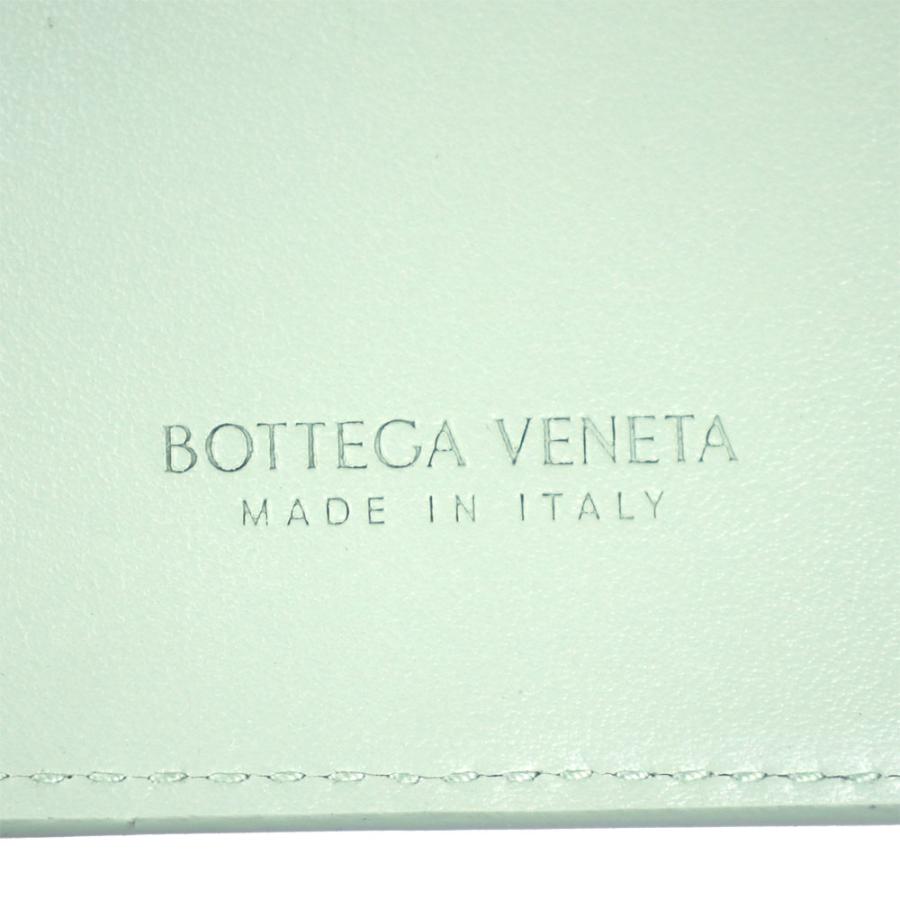 ボッテガヴェネタ 財布 レディース BOTTEGA VENETA 二つ折り財布 カセット イントレチャート レザー フレッシュミント 742330 VCPP3 1861 | BOTTEGA VENETA | 05