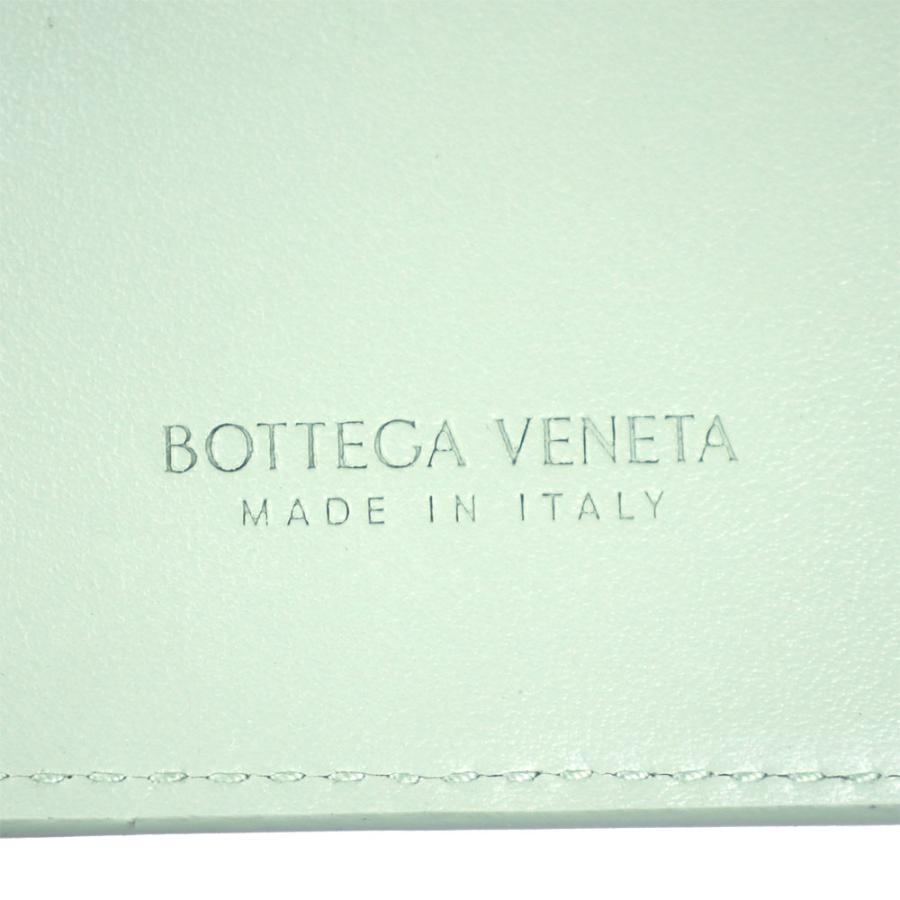 ボッテガヴェネタ 財布 レディース BOTTEGA VENETA 二つ折り財布 カセット イントレチャート レザー フレッシュミント 742330 VCPP3 1861｜goguysshop｜06