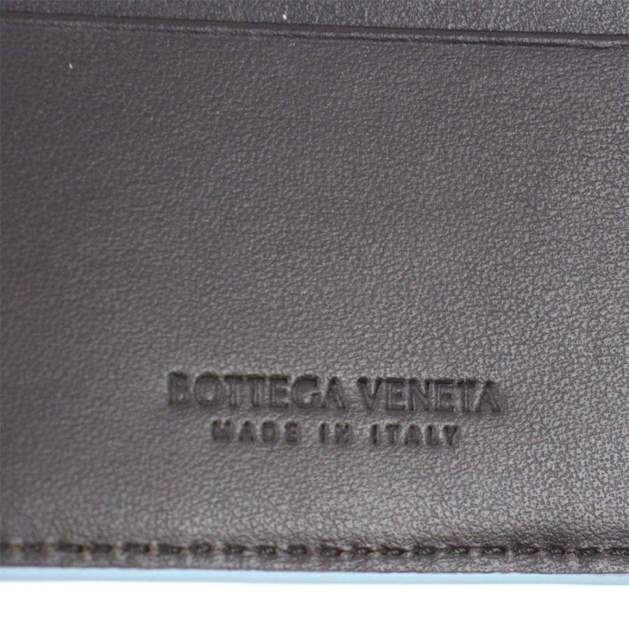 ボッテガヴェネタ 財布 メンズ BOTTEGA VENETA 二つ折り札入れ イントレチャート カーフレザー フォンデンテ/アイス 743211 V3LZ1 2350｜goguysshop｜04