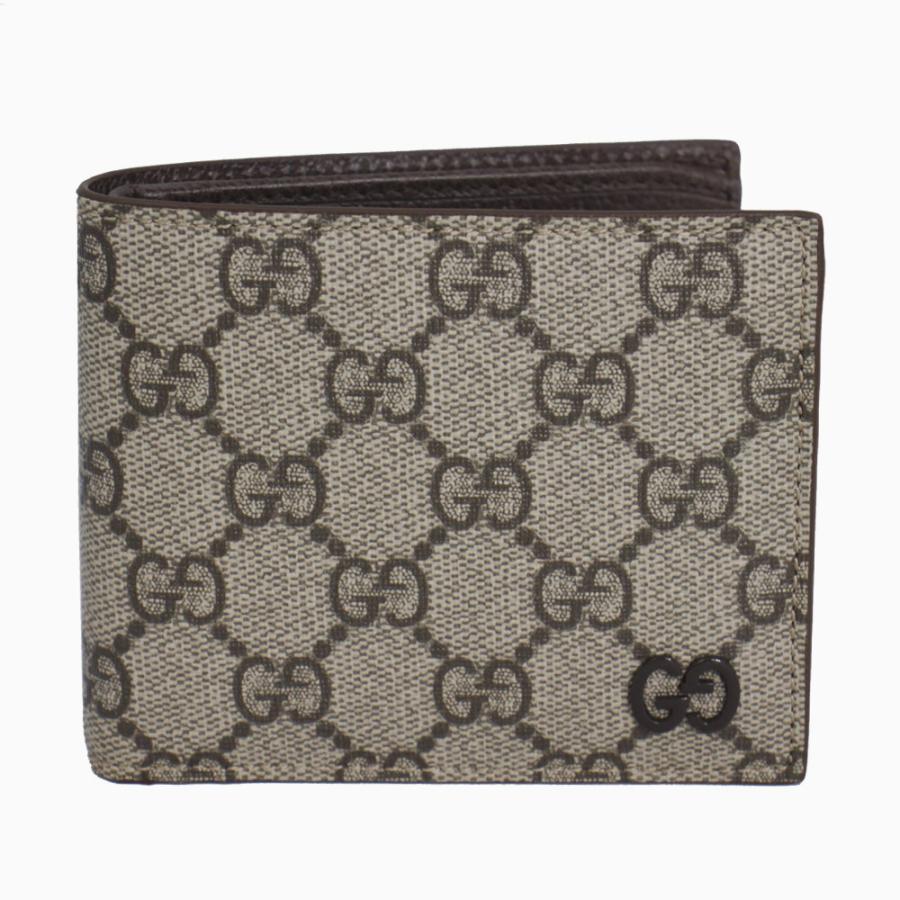 GUCCI グッチ 財布 メンズ 二つ折り札入れ GGスプリーム