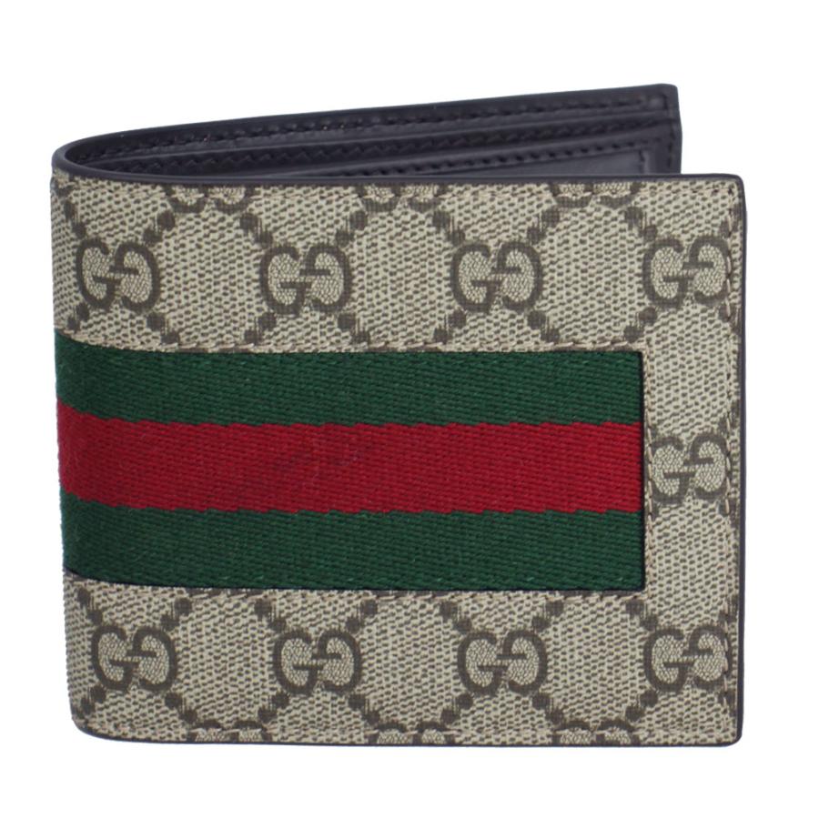 GUCCI グッチ 財布 メンズ 二つ折り財布 ウェブストライプ GG GUCCI グッチ 財布 メンズ 二つ折り財布 ウェブストライプ GG