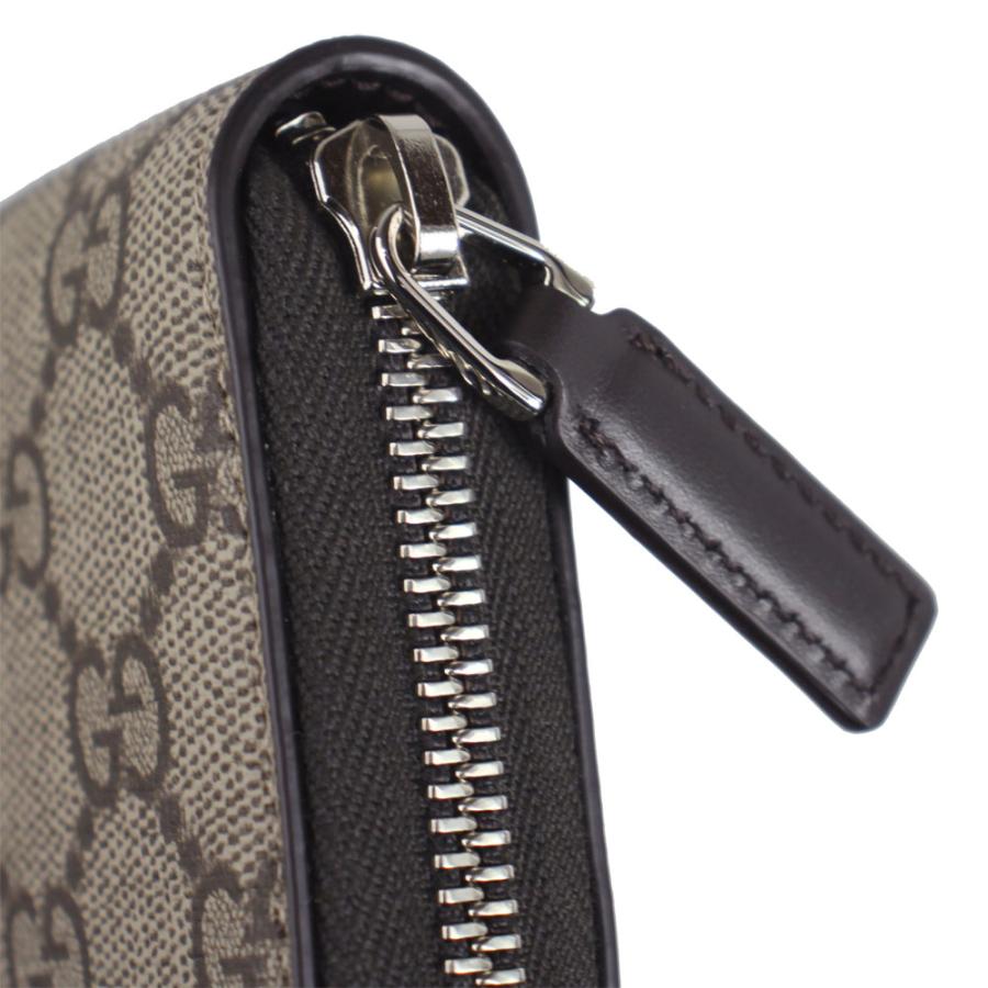 グッチ 財布 レディース GUCCI ラウンドファスナー長財布 GGスプリーム ウェビングライン ベージュ系×ダークブラウン系 779870 KHN4N 9791 | GUCCI | 02