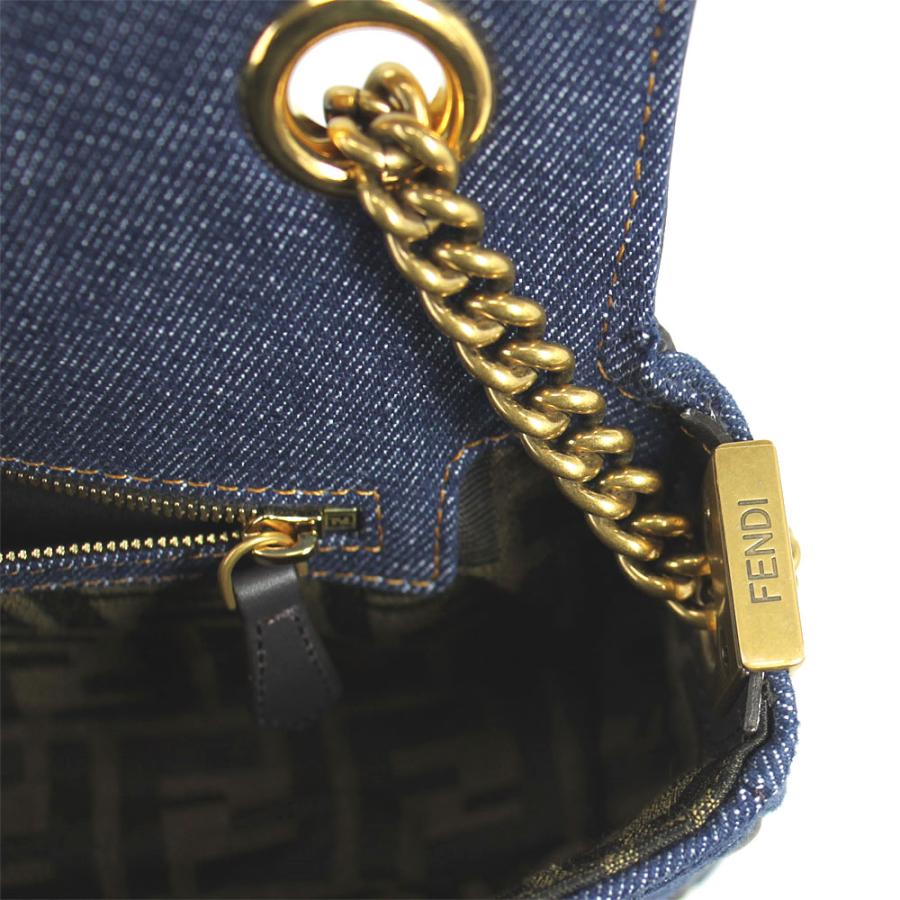 FENDI フェンディ チェーン ショルダーバッグ バゲット ミディ