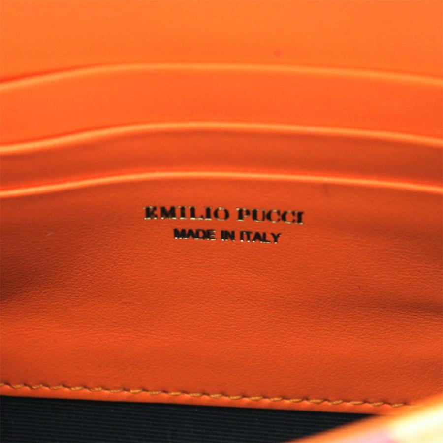 エミリオプッチ ポーチ レディース EMILIO PUCCI ウエストポーチ オレンジ系マルチカラー アウトレット 8RSC10-6｜goguysshop｜05