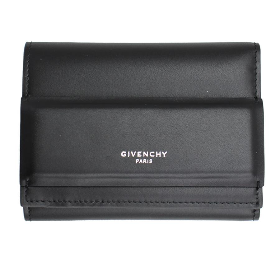 ジバンシー 財布 レディース GIVENCHY 三つ折り財布 ホライゾン レザー ブラック BC06789005 001 | GIVENCHY