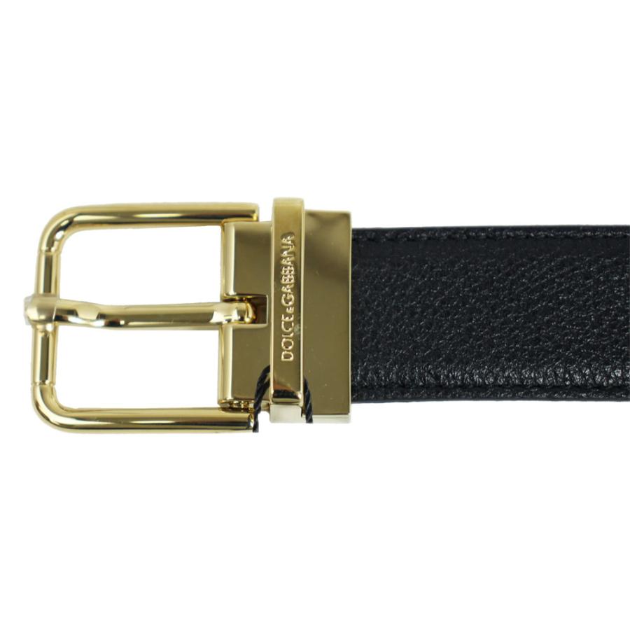 ドルチェ＆ガッバーナ ベルト メンズ DOLCE＆GABBANA ゴールドバックル ブラック レザー 105cm サイズカット可 BE1359 B5373 80999 | DOLCE&GABBANA | 01
