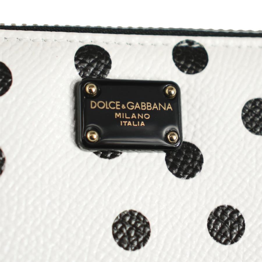 ドルチェ&ガッバーナ 長財布 ドットプリント BI0473 AI024 HW86N DOLCE&GABBANA ドルチェ＆ガッバーナ ラウンドファスナー長財布