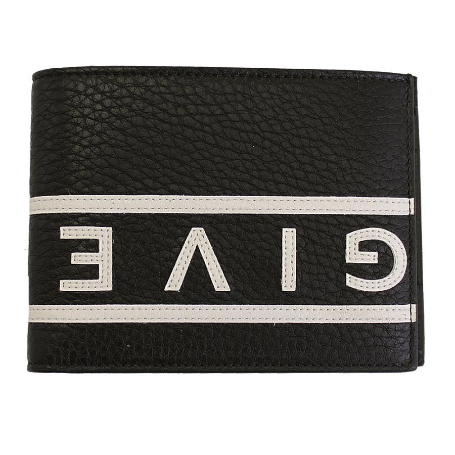 返品不可 ジバンシー 新品 メンズ 財布 ジバンシー 財布 004 Bk6012k093 ブラック レザー ロゴ リバースgivenchy 二つ折り札入れ Givenchy メンズ 財布 Trottersstop Org