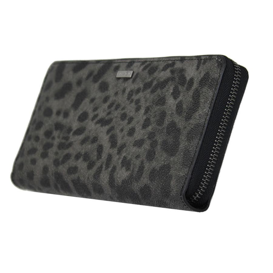 ドルチェ＆ガッバーナ 財布 メンズ DOLCE＆GABBANA ラウンドファスナー長財布 レオパード ダークグレー系 PVC×レザー BP1672 A7359 8B836 | DOLCE&GABBANA | 01