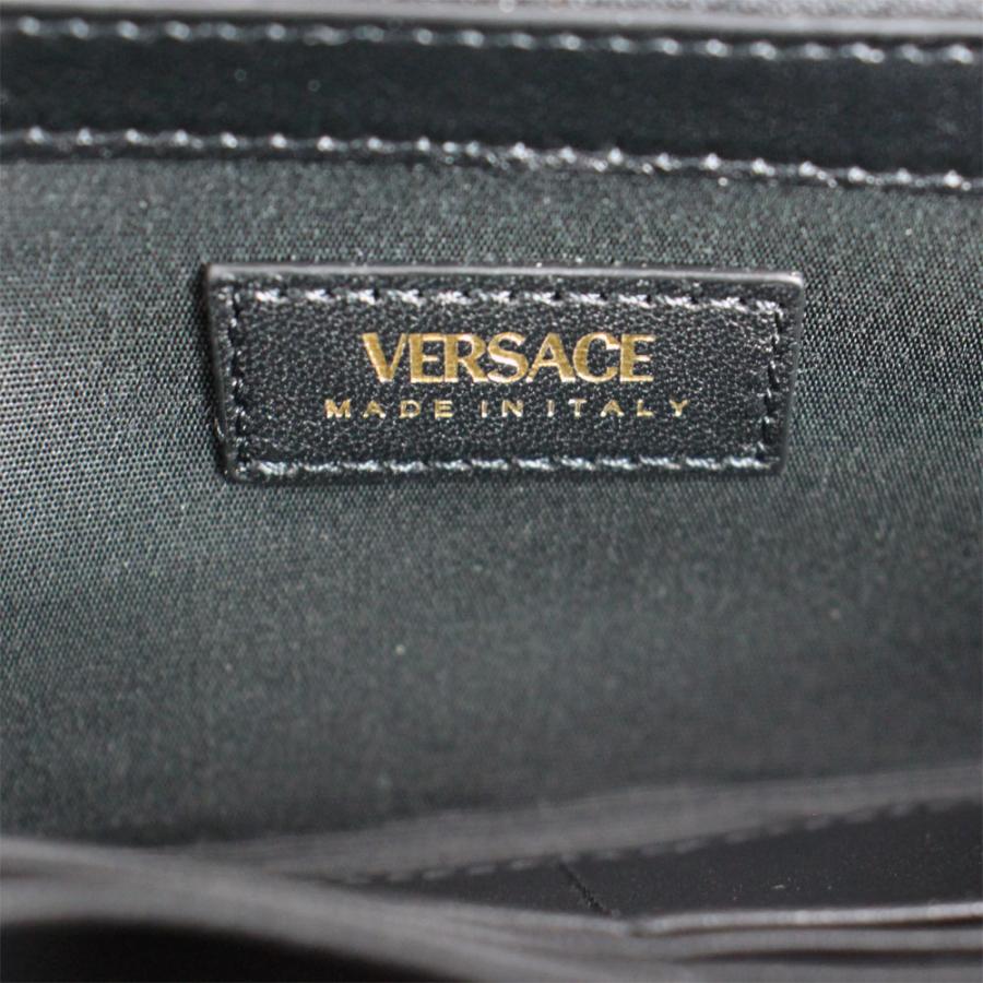 ヴェルサーチ 財布 メンズ レディース VERSACE ラウンドファスナー長財布 メデューサ キルティング レザー ブラック DPDI175S 1A03912 1B00V｜goguysshop｜05