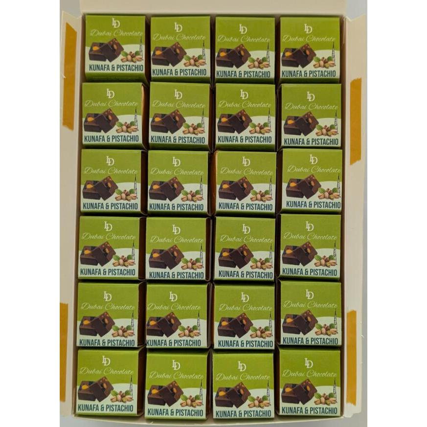 ドバイ発 ドバイ リッチ チョコレート ピスタチオ クナファー 22gが48