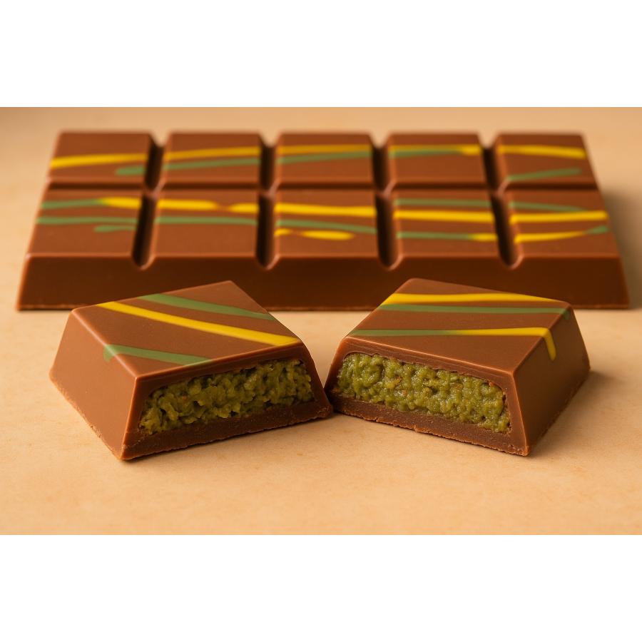 ドバイ発 ドバイ リッチ チョコレート ピスタチオ クナファー200g 1枚