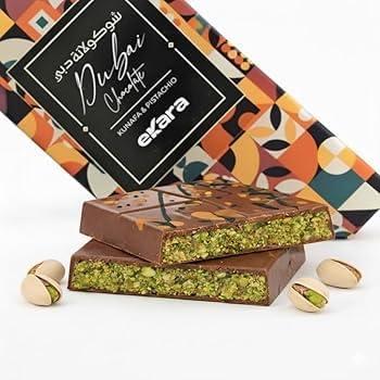 fixドバイチョコ　200g×2枚 WITH PISTACHIO&KUNAFAH ドバイ発 ドバイ リッチ チョコレート ピスタチオ クナファー200g