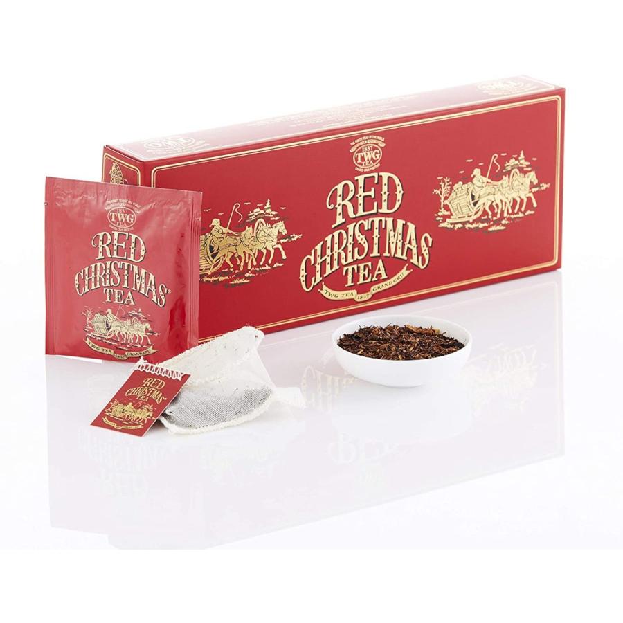 ギフト包装 シンガポールの高級紅茶 TWGシリーズ1箱 Red Christmas Tea-Tea pack レッドクリスマスティー 赤茶ルイボス *ティーパック｜goinuda