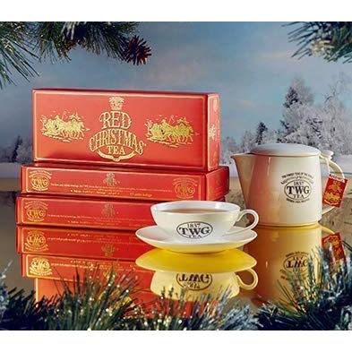 ギフト包装 シンガポールの高級紅茶 TWGシリーズ1箱 Red Christmas Tea-Tea pack レッドクリスマスティー 赤茶ルイボス *ティーパック｜goinuda｜06