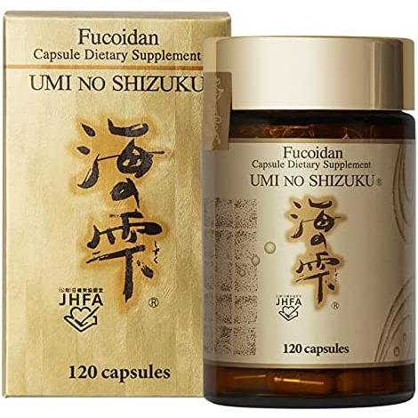 Umi No Shizuku Fucoidan Capsule Pure Seaweed Extract Enhanced with Agaricus Mushroom Optimized Immune Support Health Supplement-120 Capsules1本｜goinuda｜03