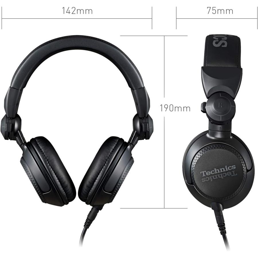Technics プロフェッショナル DJ ヘッドフォン、40mm CCAW ボイス