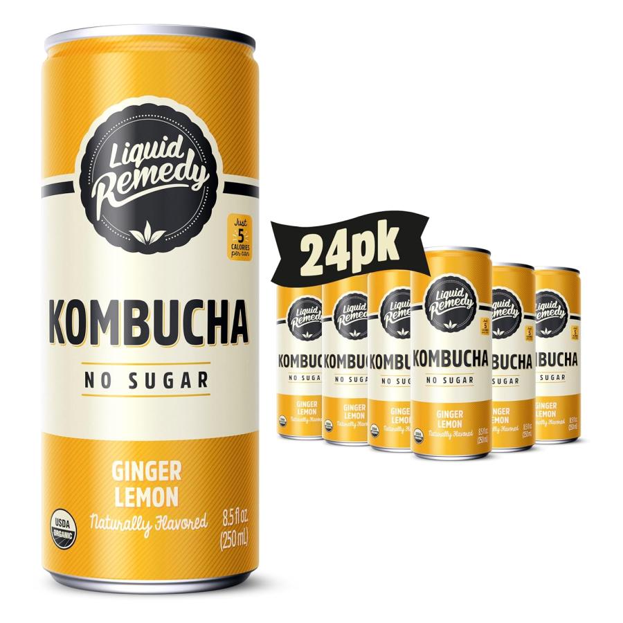 Remedy Kombucha Tea Organic Drink - Sugar Free, Keto, Vegan, Non