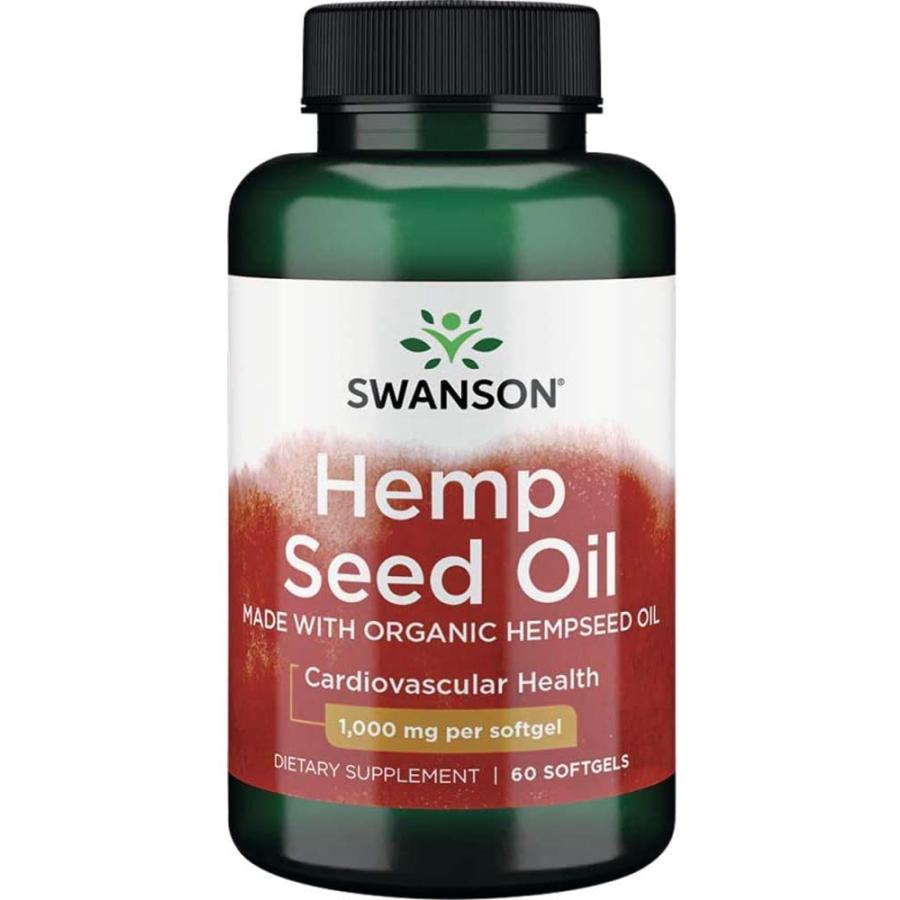 Swanson社ヘンプシードオイルサプリメント1000mg配合Hemp Seed Oil 60粒入り swswe076GoINUDA