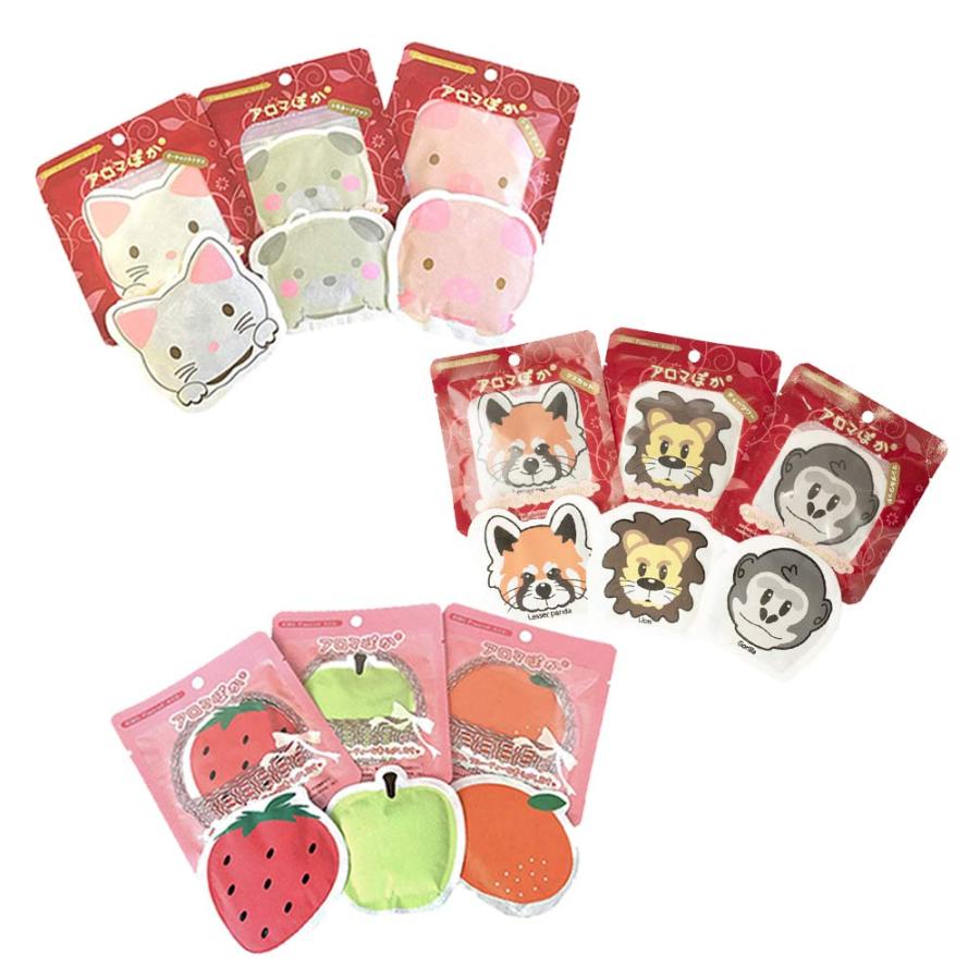 香り付き使い捨てカイロ】アロマぽかぽか単品【果物・動物・くだもの