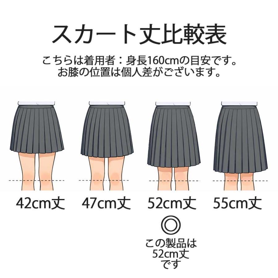 スクール プリーツスカート 裏地付き レディースサイズ 無地 ブラック