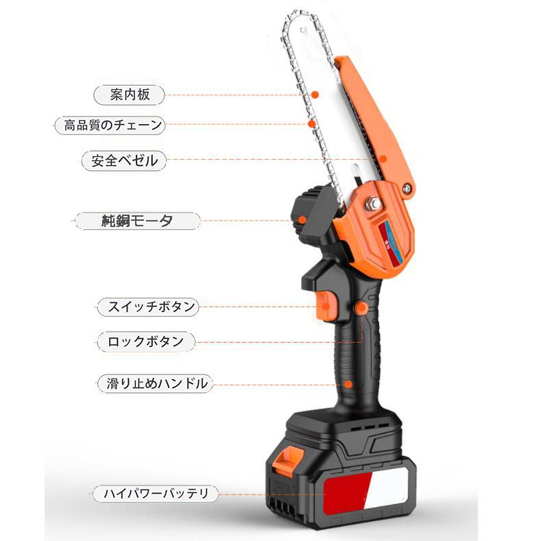 電動チェーンソー 充電式チェーンソー 進化版 マキタ18Vバッテリー互換対応 小型チェンソー 4/6インチ 収納ボックス 家庭用強力 片手 本体のみ セット選択可 :goko190507-zyyp-dj-10:五湖株式会社 - 通販 - Yahoo!ショッピング 電動チェーンソー 充電式チェーンソー 進化版 マキタ18Vバッテリー互換対応 小型チェンソー 4/6インチ 収納ボックス 家庭用強力 片手 本体のみ セット選択可 :goko190507-zyyp-dj-10:五湖株式会社 - 通販 - Yahoo!ショッピング