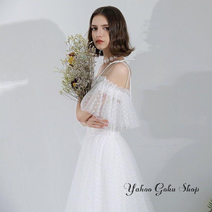 ウェディグドレス 白 花嫁 二次会 aラインドレス ワンピース 海外挙式 花嫁二次会 大きいサイズ ドレス 結婚式