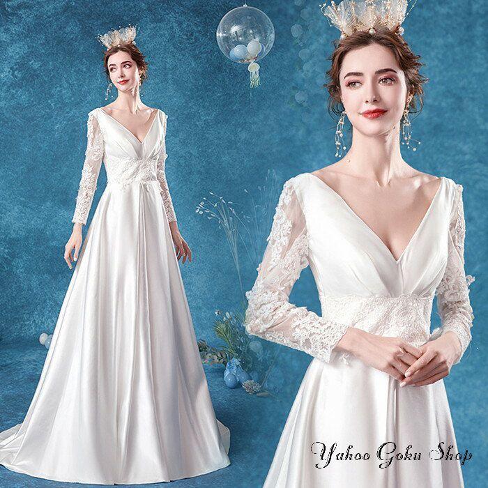 ウェディグドレス 結婚式 花嫁二次会 白 aラインドレス 花嫁 二次会 ワンピース 海外挙式 大きいサイズ ドレス