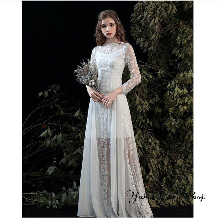 ウェディグドレス 結婚式 花嫁二次会 白 aラインドレス 花嫁 二次会 ワンピース 海外挙式 大きいサイズ ドレス