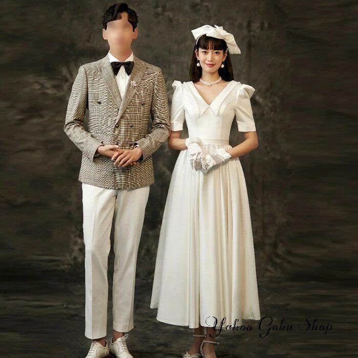 ウェディグドレス aライン ドレス 二次会 花嫁 パーティードレス パーティードレス 結婚式 花嫁二次会 白