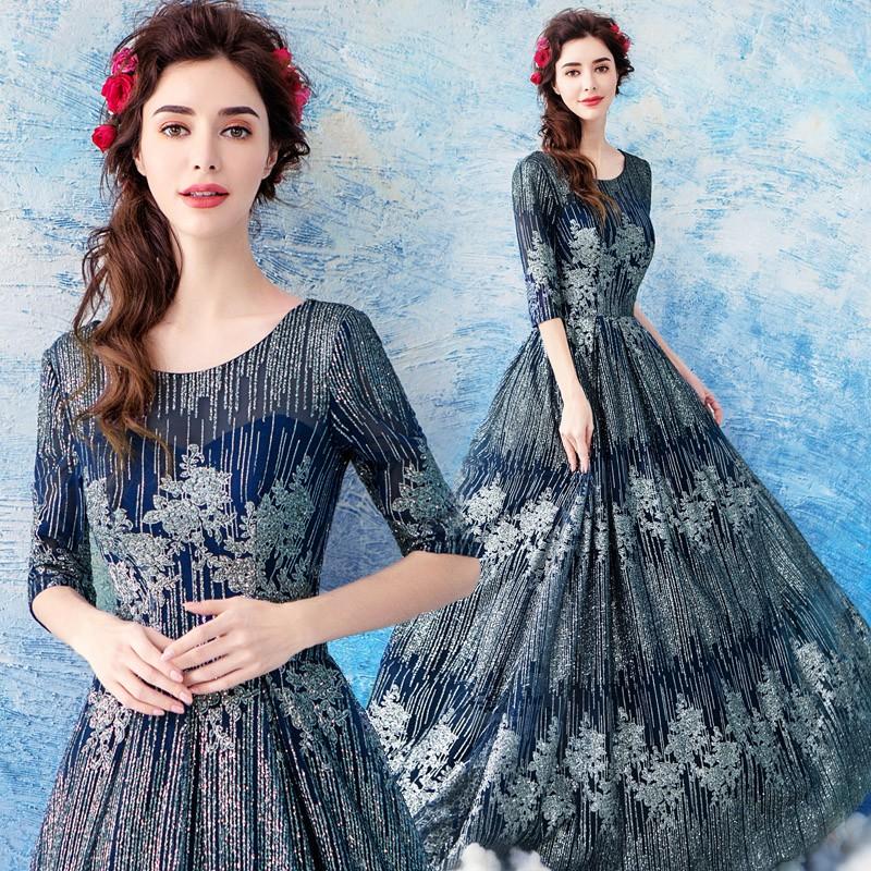 カラードレス パーティードレス 結婚式 二次会 青 披露宴 花嫁 発表会 シンデレラ プリンセスライン コンサート 演奏会 ロング テージ衣装 おしゃれ 店舗良い