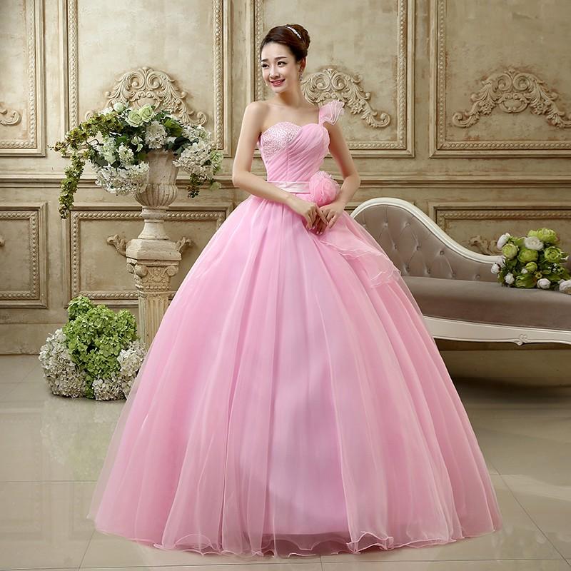 国内外の人気 パーティードレス 結婚式 花嫁 ピンク おしゃれ 発表会 披露宴 ロング 演奏会 二次会 シンデレラ テージ衣装 プリンセスライン コンサート カラードレス サイズ Xl Mueblesactivos Com