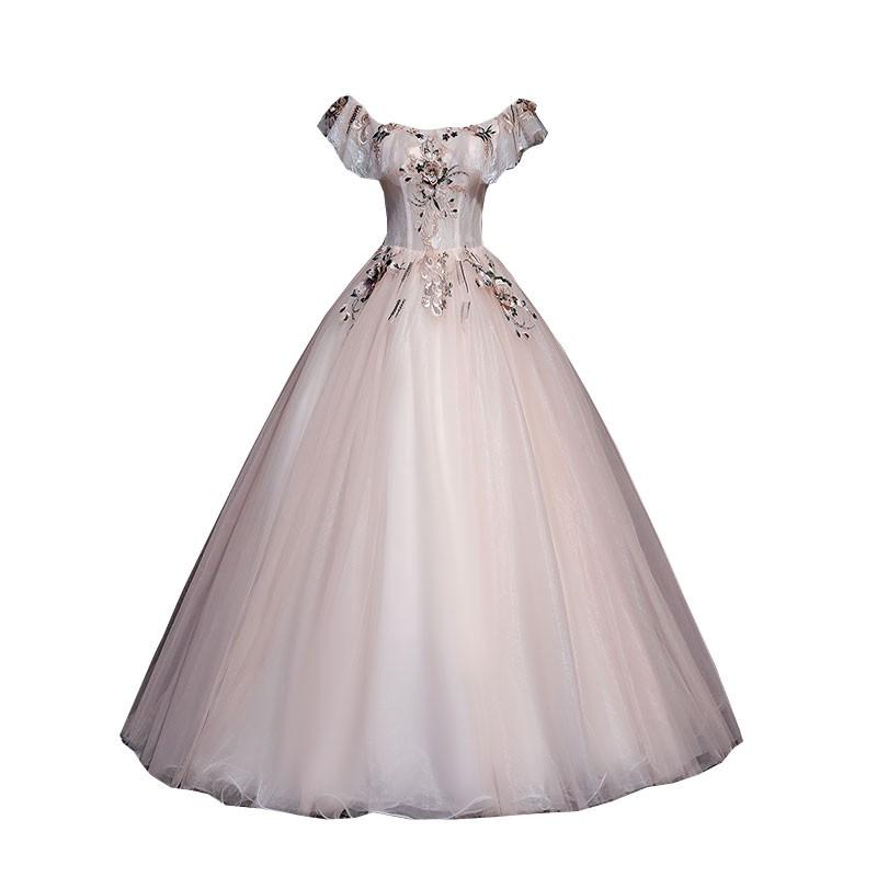 パーティードレス 結婚式 二次会 花嫁 テージ衣装 コンサート 発表会 シンデレラ ピンク 演奏会 プリンセスライン ロング おしゃれ 披露宴 Csppq187 悟空 通販 Yahoo ショッピング