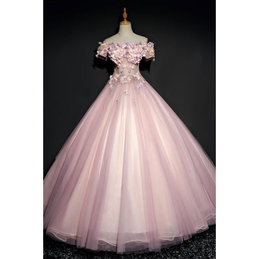 パーティードレス 結婚式 二次会 ピンク 花嫁 おしゃれ 発表会 シンデレラ プリンセスライン テージ衣装 コンサート ロング 演奏会 披露宴 Csppq196 悟空 通販 Yahoo ショッピング